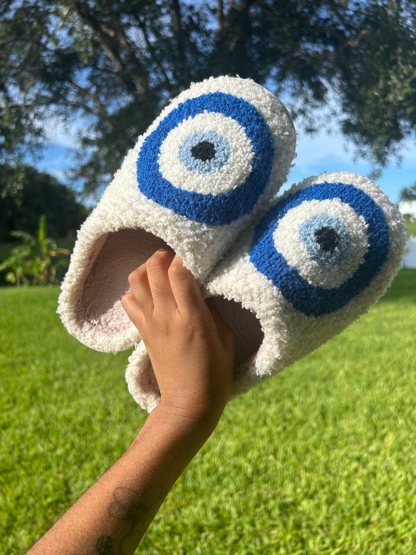 Evil Eye Slippers