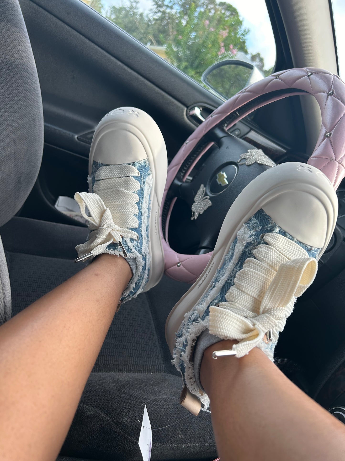 XOXO Distressed Sneakers