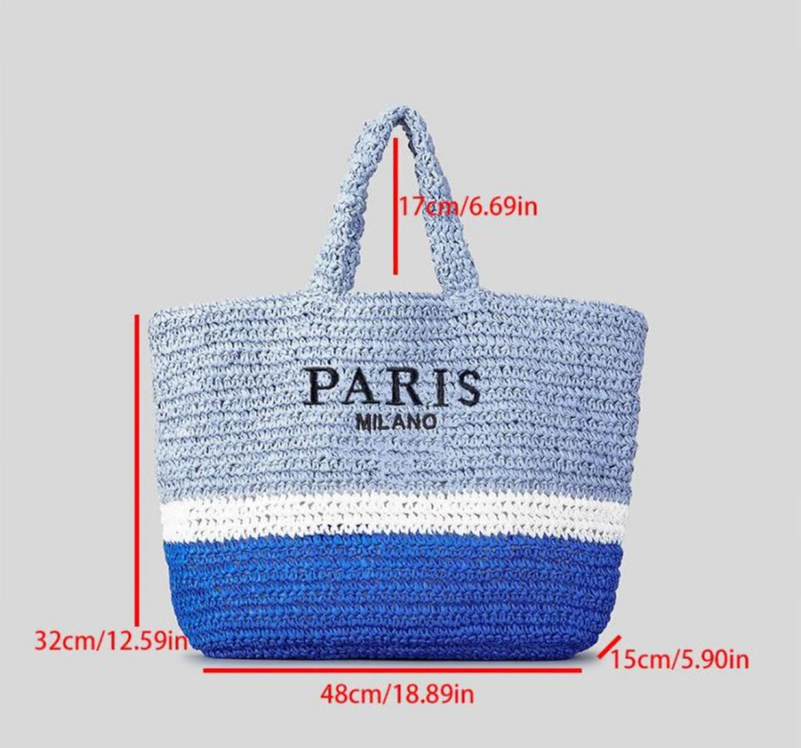 Paris Milano Beach Bag